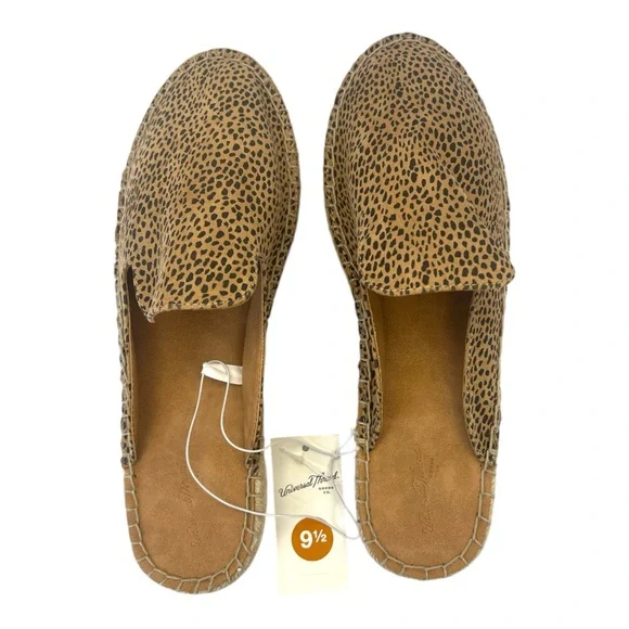 Universal Thread‎ Clara Leopard Print Espadrilles Slip-On Loafers, Size 9.5