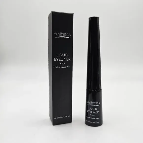 Aesthetica Liquid Eyeliner Black 3.2 ml / 0.11 fl oz Travel‎ Size New in Box