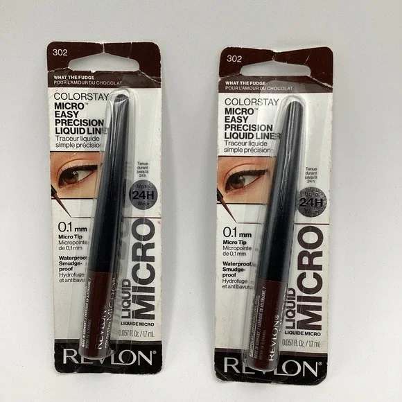 Revlon Micro Easy Precision Liquid Liner, 302 What The Fudge, 2 Pack