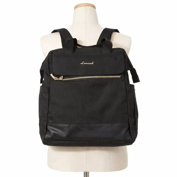 LOVEVOOK Black Laptop Backpack for Women, Travel & Work Bag