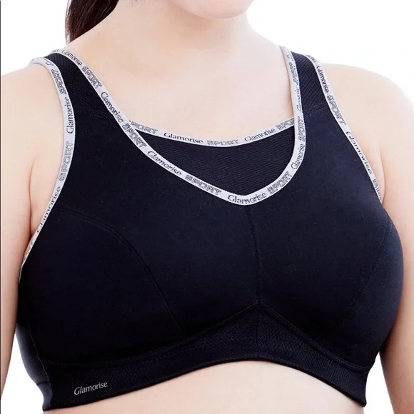 GLAMORISE No Bounce Cami Sports Bra Size 4…