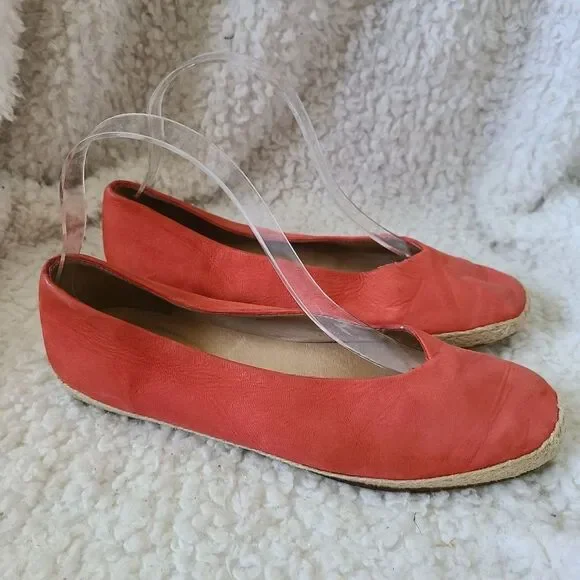 Eileen Fisher Leather Espadrilles Ballet Flat size 7.5‎