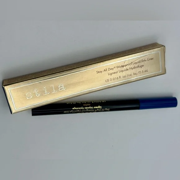 Stila Stay All Day Waterproof Liquid Eye Liner in Marine (blue) .5 mL