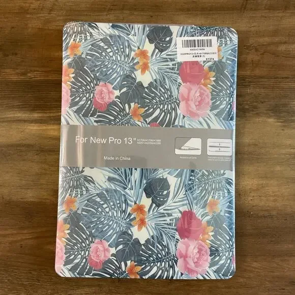 MacBook Pro 13” 2016-2020 palm leaves design hardshell case