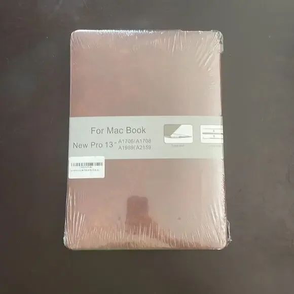 MacBook New Pro 13” 2016-2020 brown leather design hardshell case