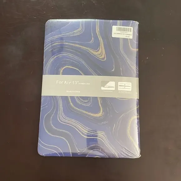 MacBook Air 13” blue marble design shell case
