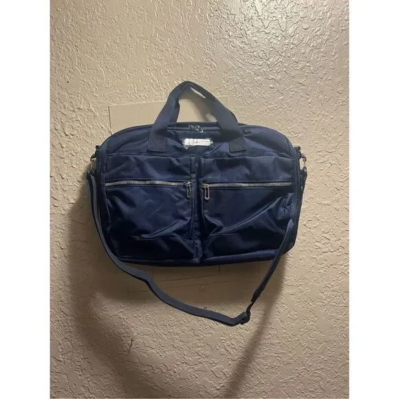 Bella Russo 17” Navy Laptop Bag NEW NO TAGS