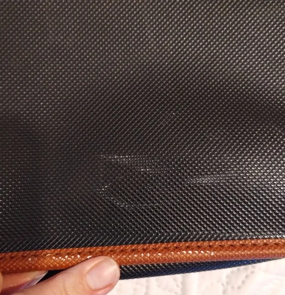 Vintage Bottega Veneta Black Leather Briefcase