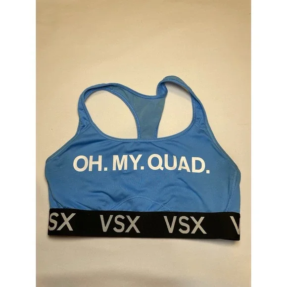 Victoria's Secret Sport VSX Sports Bra Oh My‎ Quad Size Large
