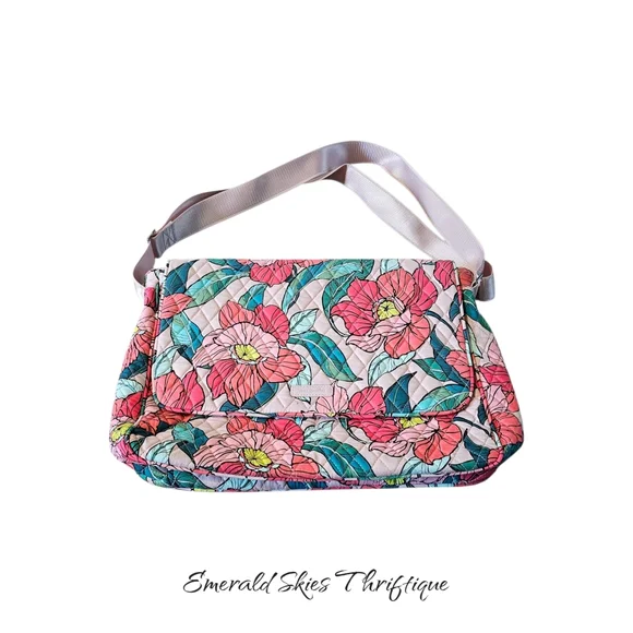 vera bradley floral messenger Laptop bag. Euc. Free Shipping