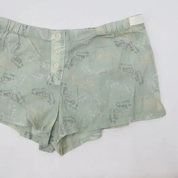 Victoria's Secret 2008 sage green cotton sleep shorts