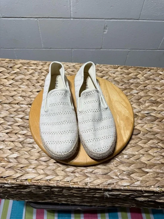 Esprit Women's Cream Slip-On Espadrille Sneakers