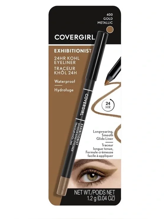 X3 CoverGirl Exhibitionist 24HR Kohl Eyeliner - 400 Gold Metallic