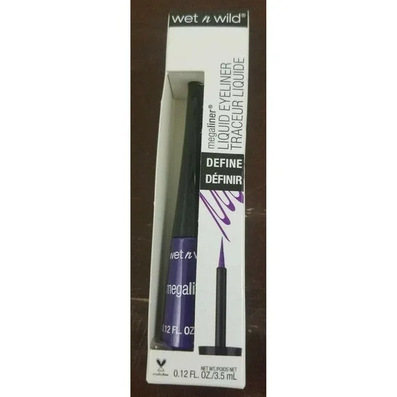 Wet n Wild MegaLiner Liquid Eyeliner, Electric Purple 874a, 0.12 fl oz
