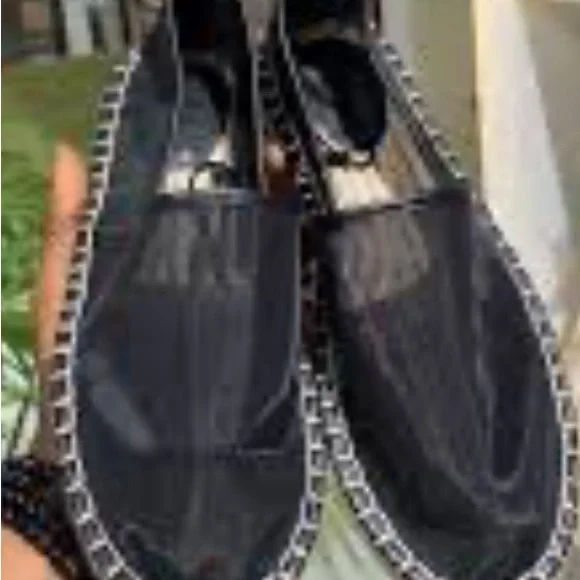 Zara MESH Elegant Black Espadrilles