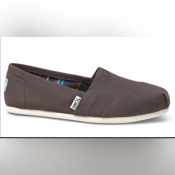 Toms‎ Classic University Brown Canvas Espadrille women Shoes size 9.5