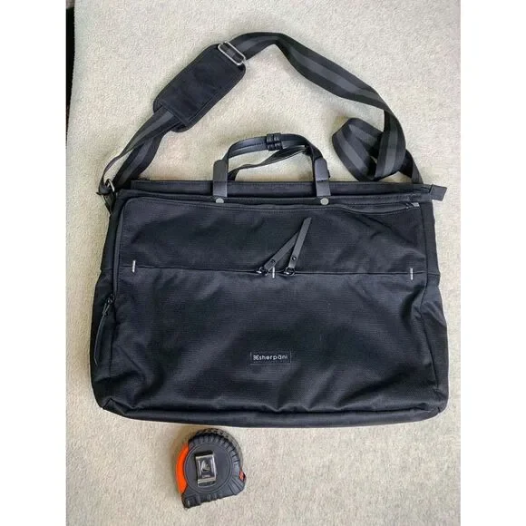 Sherpani Black Laptop Messenger Bag Briefcase Tote with Shoulder Strap