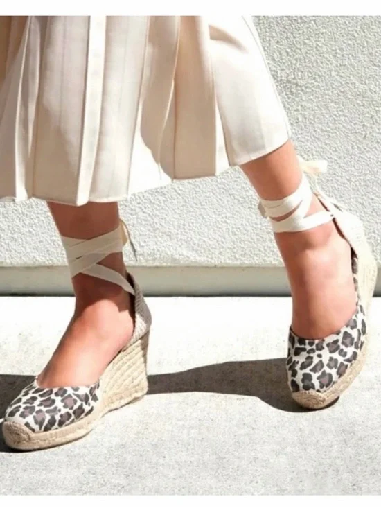 NWOT Margaux 'Ankle Wrap Espadrille Wedges' in 
