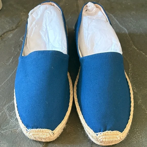 Soludos Blue Canvas Espadrilles Size‎ 11 - 11.5 New In Box