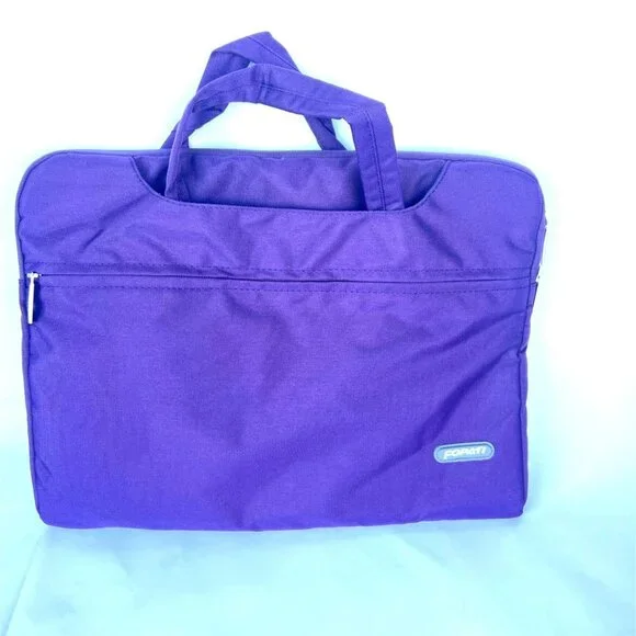 FOPATI Laptop Case Dark Purple Crossbody Laptop Bag