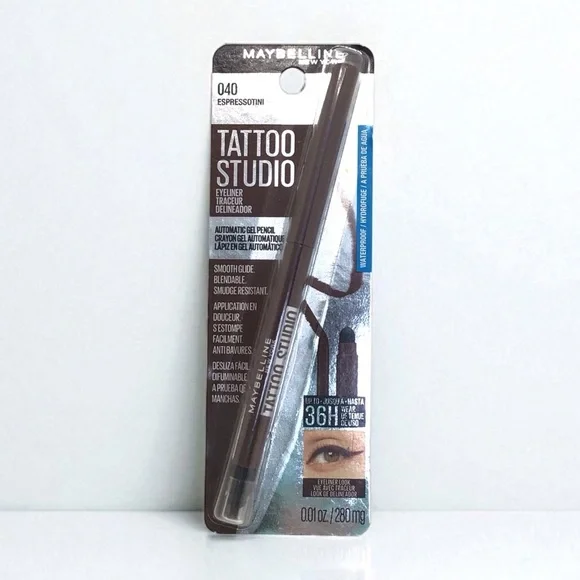 Maybelline Tattoo Studio Smokey Gel Pencil Eyeliner, 040 Expressotini