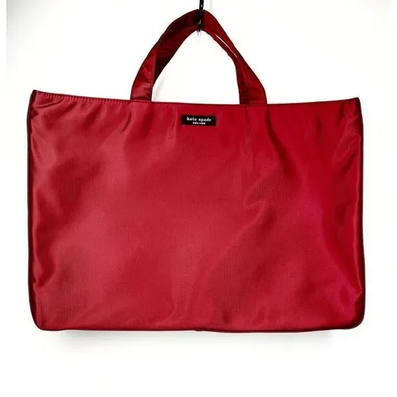 Kate Spade Adriana Cranberry Laptop Briefcase Nylon Bag NWT Rare