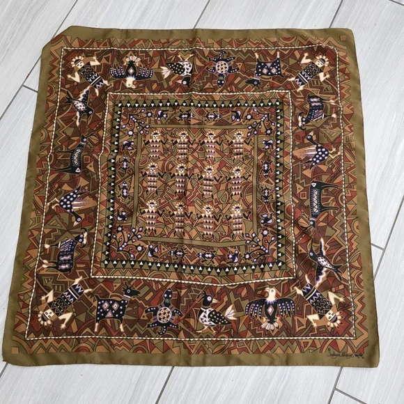 Jocelyne Mauge Tribal Print Scarf