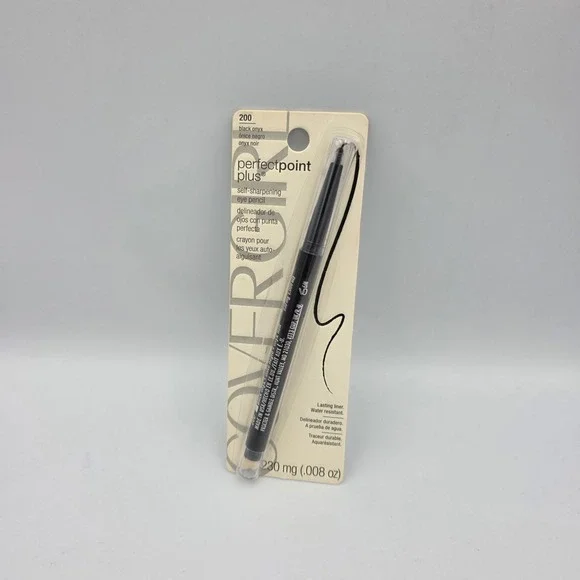 New CoverGirl Perfect Point Plus Eye Pencil - 200 Black Onyx Water Resistant