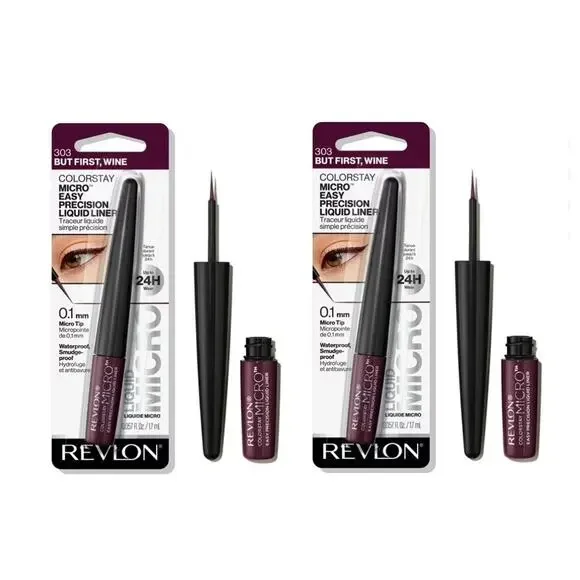 2 Pack Revlon ColorStay Micro Easy Precision Liquid Eyeliner (2 Pack)