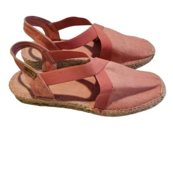 Toni Pons Tona Espadrille Sandal, Women's Size 8 / EU 39 Black NEW MSRP $129 Pnk