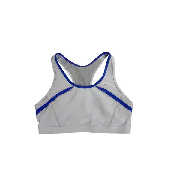 Nike Dri-FIT Purple Gray Medium Support Lined Athletic Sports Bra Size Medium