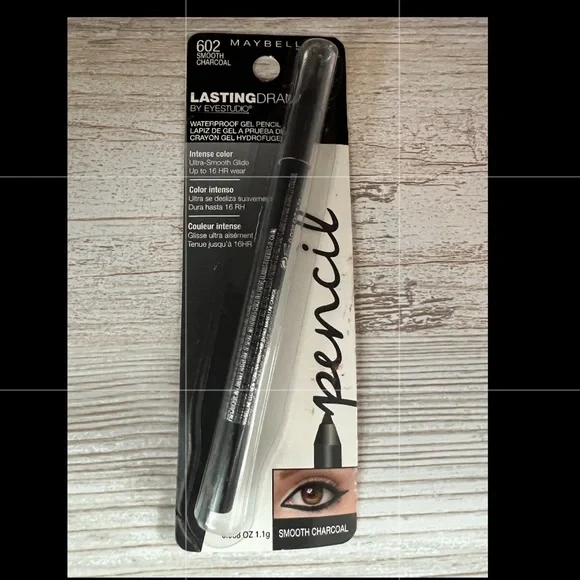 MAYBELLINE LASTING DRAMA GEL EYELINER SMOOTH CHARCOAL NEW
