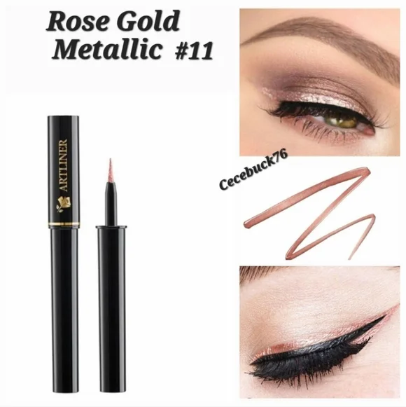 🌺SALE Lancome Rose Gold Metallic Artliner Precision Felt-Tip Liquid Eyeliner