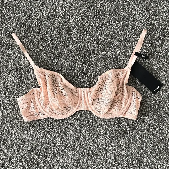 DKNY Lace Underwire Bra in Dusty Rose Size 36A