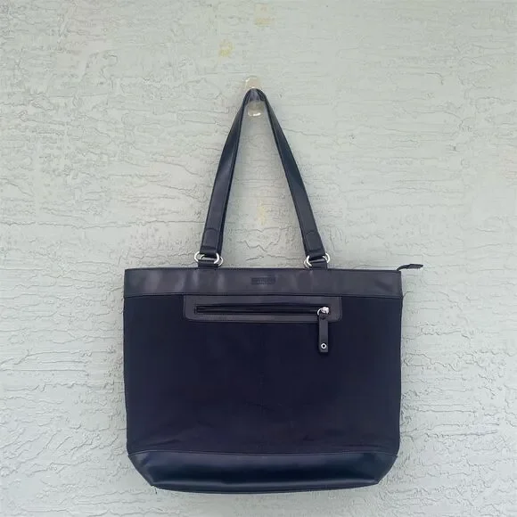 Kenneth Cole Reaction Women's Black Laptop Tote Bag Workwear