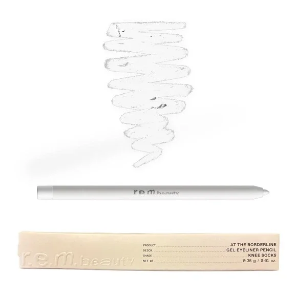 r.e.m. beauty At The Borderline Gel Eyeliner Pencil Knee Socks White NIB New