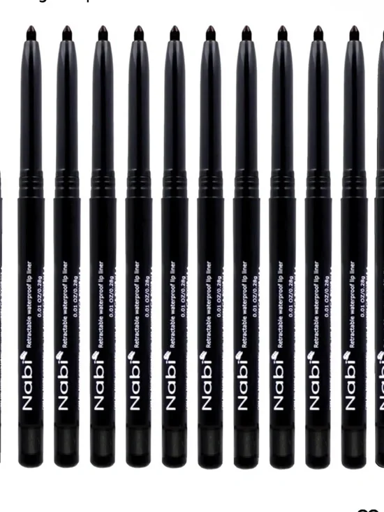 Retractable Waterproof Eyeliner Pencil – Black (12 Pack)