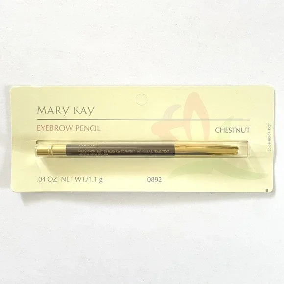 Mary Kay Eyebrow Pencil‎ Chestnut 0892 Brow .04 oz Wooden New on Card Old Stock