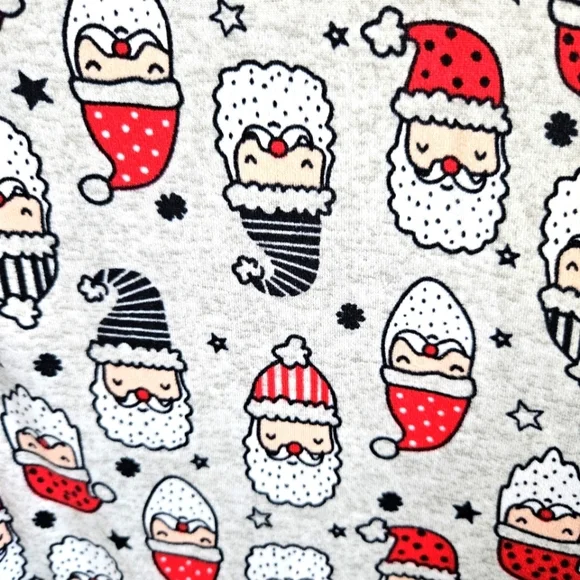 Women's Santa's Treasures Nightgown, Size Medium with Adorable Christmas Santas