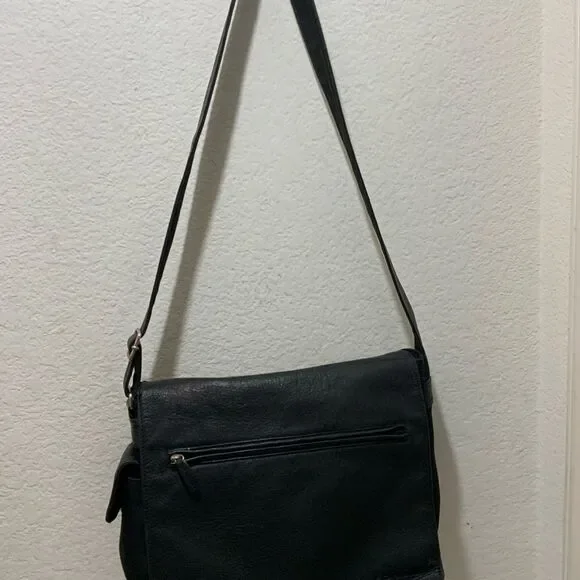 Fossil Leather Messenger Organizer Bag