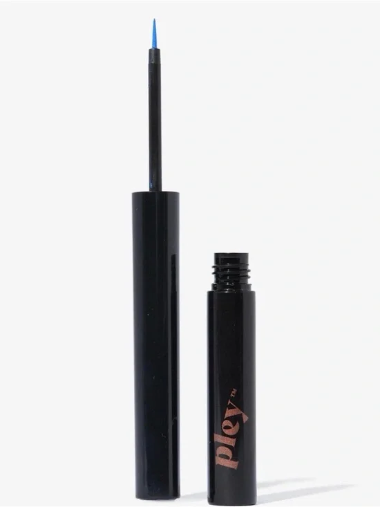Pley Beauty Liquid Asset Foolproof Liquid Eyeliner Blue Hue Precise Felt Tip New