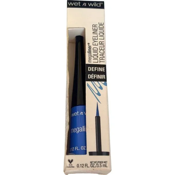 Wet n Wild megaliner liquid‎ eyeliner 873A Voltage Blue NEW in Box