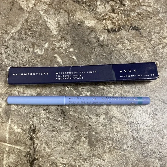 AVON Glimmer Sticks Eye‎ Liner Caribbean Blue New Waterproof