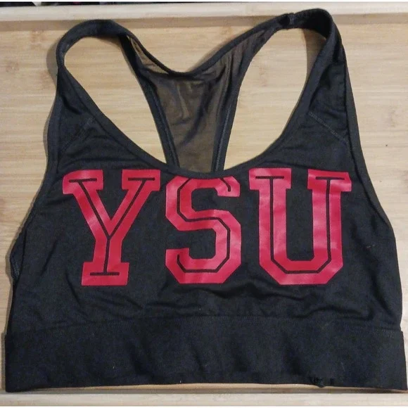 Victoria's Secret Pink NCAA Ultimate Sports Bra, YSU Youngstown State‎ M