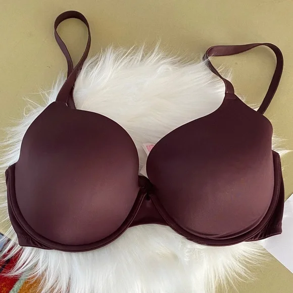 Pink Victoria secrets everywhere T-shirt bra size 36DD color brown