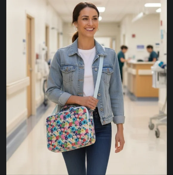 Like New Vera Bradley Floral Laptop Bag