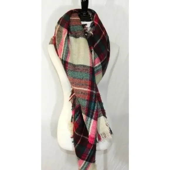 Tartan Plaid Blanket Scarf‎