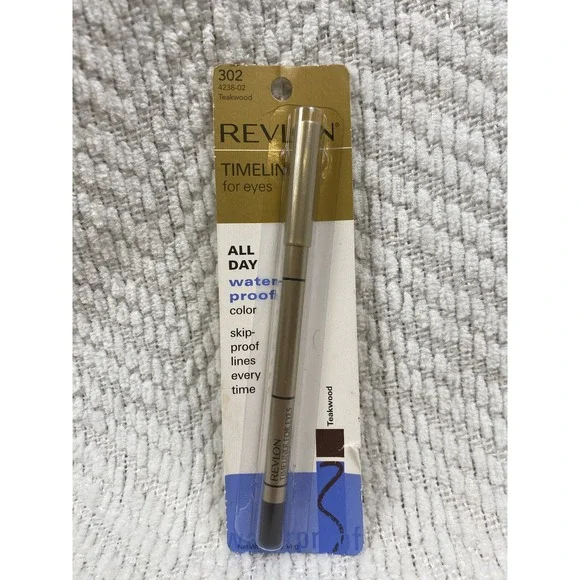 Revlon Timeliner All Day Waterproof Eyeliner (4238-02) 0.04 oz USA 302 Teakwood
