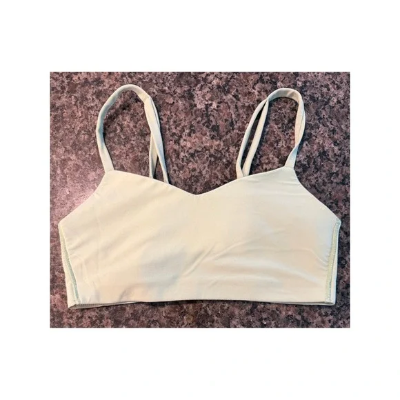 All in Motion Womens Light Green Double Strap Sports Bra Size M Activewear