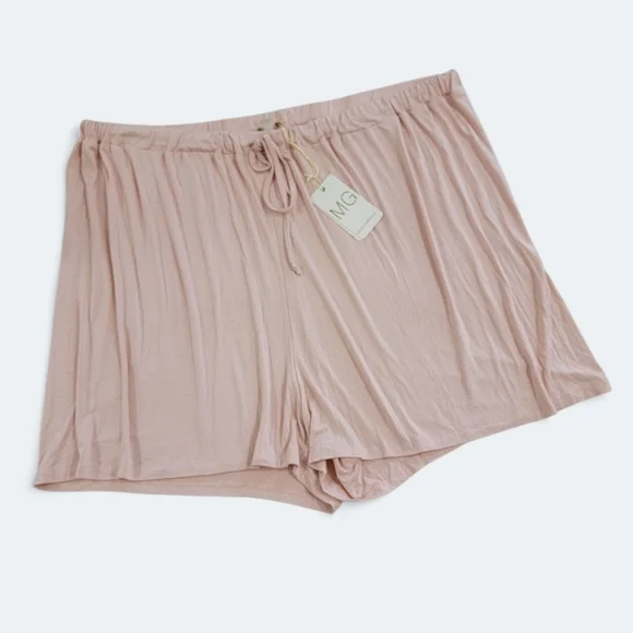 NEW Maria Gabrielle Women's Pink Sleep Shorts Size 3X Nightwear